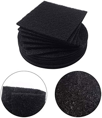Compost Bin Filters, 12 Pcs, Activated Carbon Filters for 1/1.3 Gallon Compost Bin, Kitchen Compost Pail, 6 Round 6.5 inch and 6 Square 4.65 inch Diameter - Image 2