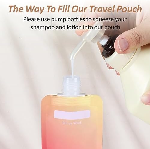 PACKISM 12 Pack Travel Pouches for Toiletries - 90ml 3 oz Liquid Containers - Image 5
