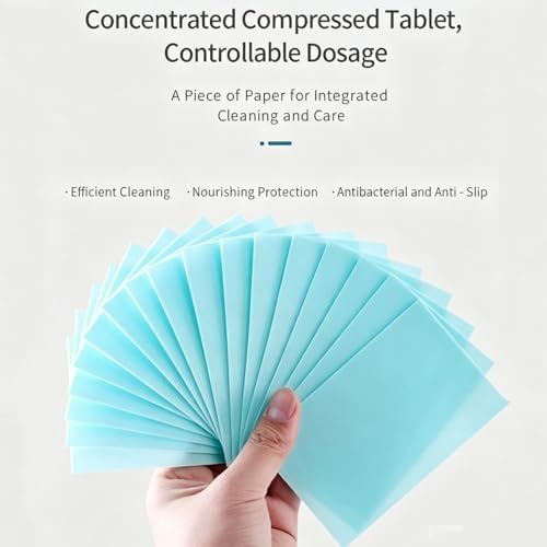 100 Piece Floor Cleaning Tablets Multi-Surface Cleaner, Multi-Surface Floor Cleaner Sheets for Wood, Tile, Marble & Composite Floors (Blue) - Image 2
