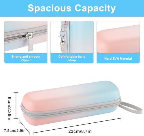 Toothbrush Travel Case for Oral B/Oral-B Pro 1000 1500 5000 7000 7500 9600/ Philips Sonicare 4100 5100 1100 6100 5300 Electric Toothbrush, Portable Hard Protective Storage Bag (Gradient) - Image 2