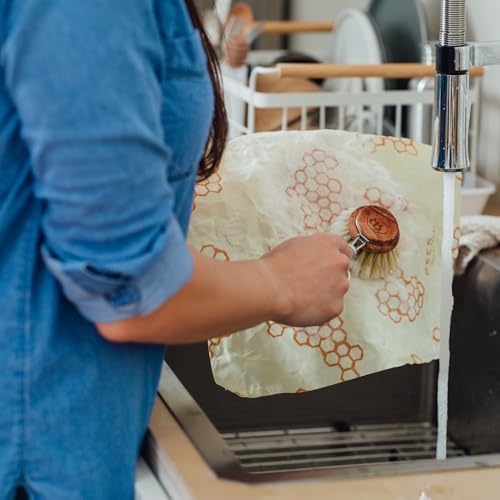 Bee's Wrap Beeswax Bread Wraps, 2 Pack - Honeycomb - Image 3