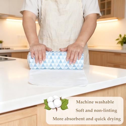 25 Pack Reusable Tissue Paperless Towel Roll Washable Cotton for Kitchen Towels Zero Waste Products Replacement Tissue (RT-A) - Image 7