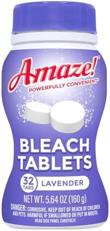 AMAZE Ultra Concentrated Bleach Tablets – Lavender Scent [32 tablets] by Amaze