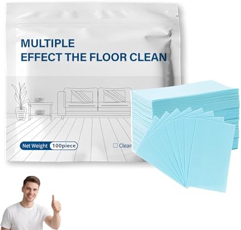 100 Pcs Multi-surface Floor Cleaning Tablets,Floor Cleaning Tablets Multi- Surface Cleaner, Multiple Effect the floors Clean, Concentrated Cleaner for Hardwood, Tile, Laminate & More (Blue) by Unknown