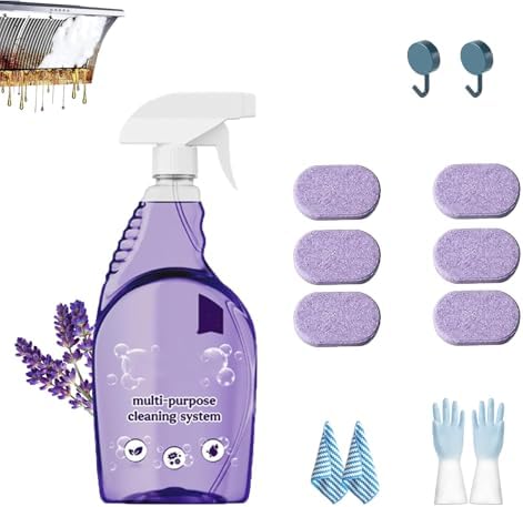Clean Spray Cleaner for Ovens, Spray Oven Cleaner, Multi-Surface Cleaners with Concentrated Cleaning Tablets, Multi Purpose Cleaning for Ovens, for Kitchen,Bathroom by codimu