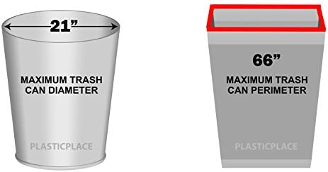 Plasticplace 31-33 Gallon Trash Bags │ 1.2 Mil │ Heavy Duty Garbage Can Liners │ 33" x 39", Green, 100 Count - Image 3