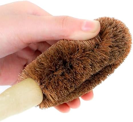 Natural Coconut Fiber Dish Scrub Brush, 2 PCS - Image 4