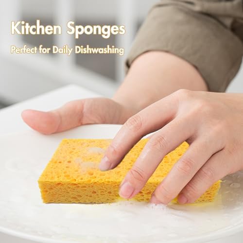 6 x 3.6 x 0.9 Inch JK SP-T22 Large Sponge, Kitchen Sponges, Handy Sponges, Cellulose Sponges, Dish Washing Sponge, Natural Sponge, Car Washing Sponge, Eco Friendly Sponge - Image 4