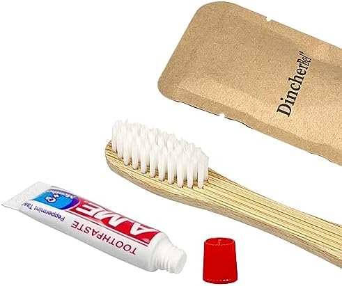 Bamboo Toothbrushes Kit Bulk, 50 Disposable Toothbrushes with Toothpaste - Image 4