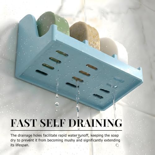 Soap Holder for Shower Wall, 3-Compartment Soap Dish [Patent Pending] - Image 3