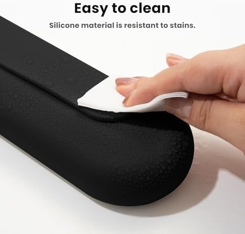 Silicone Electric Toothbrush Travel Case, Manual Toothbrush Travel Cover for Men and Women,Toothbrush Holder for Travel,Gym and More, Fits Most Manual and Electric Toothbrushes - Black - Image 4