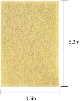 Natural Scouring Pads Biodegradable Scrubbing Pads for Kitchen Cleaning, Dishes, and Pots - Sisal hemp Fiber Scrub Pads for Dishes - Non Scratch Scouring Pads for Pots and Pans (10 Pack) - Image 2
