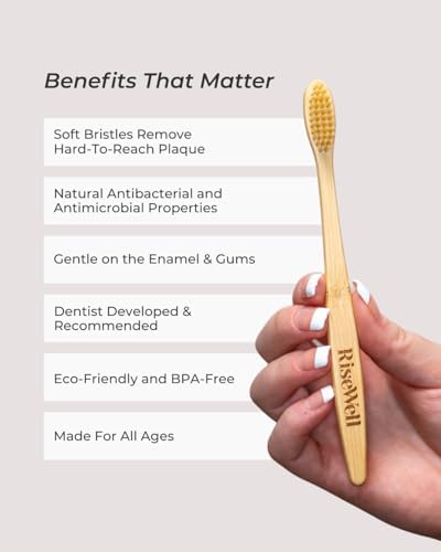 Soft Bamboo Toothbrush for Kids and Adults, Lightweight for Daily Oral Care - Image 3
