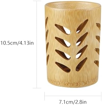 Leaf Shape Toothbrush Holder, Bamboo - Image 3