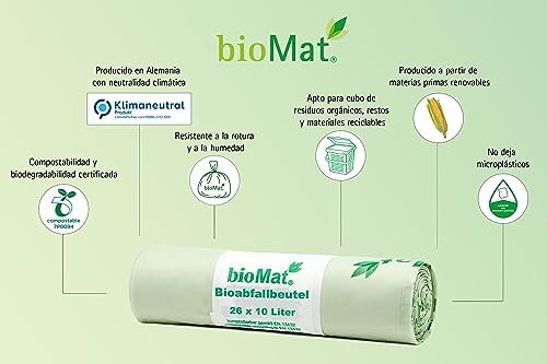 bioMat 2.6 Gallon Compostable Food Scrap Bags, 50 Count - Image 5