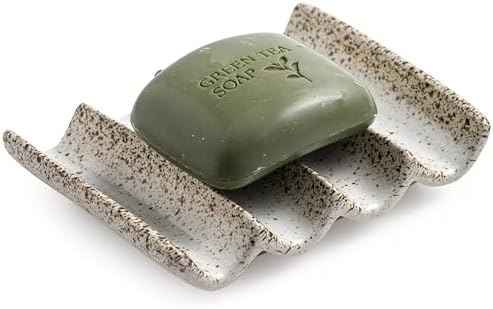 Soap Dish for Shower, Self Draining Bar Soap Holder for Shower by Cormomu