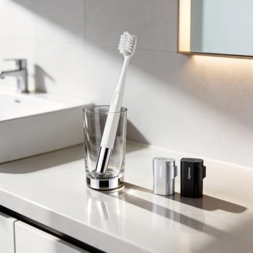 Aluminum Toothbrush Cover Cap with 2 Manual Soft Bristle Toothbrushes - Image 5