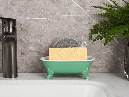 6.5" Mini Clawfoot Bathtub Soap Dish,Bar Soap Holder,Mermaid - Image 6