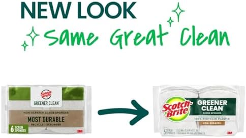 Scotch-Brite Greener Clean Non-Scratch Scrub Sponge, 12 Pack - Image 2