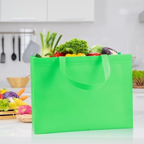 Large Non Woven Tote Bags, 15.7'' Rainbow Reusable Shopping Bags for Groceries - Image 6