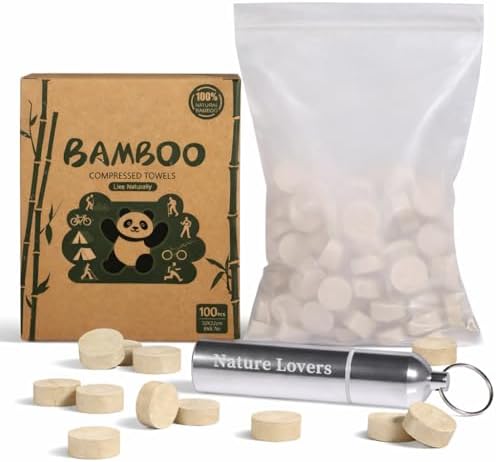 MORGIANA Bamboo Compressed Towels – Biodegradable Personal Cleansing Wipes by MORGIANA