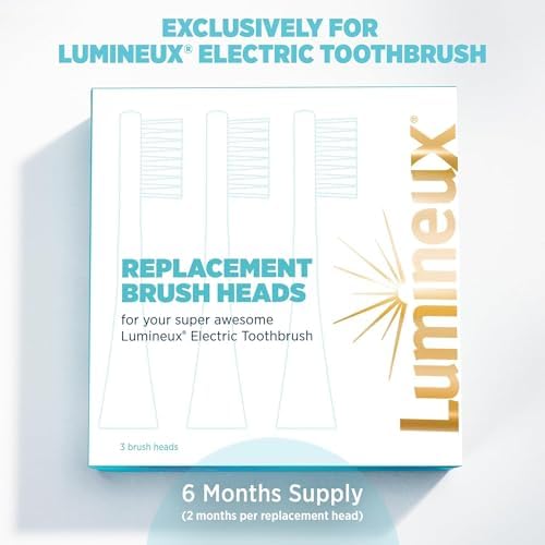 Lumineux Bamboo Replacement Heads Sonic Toothbrush, 3 Pack - Image 2