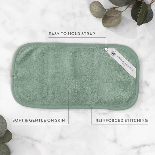 S&T INC. Makeup Remover Wipes for Skin Care, Reusable Makeup Wipes, Travel Essentials, Assorted Colors, 6 Inch by 12 Inch, 5 Pack - Image 3