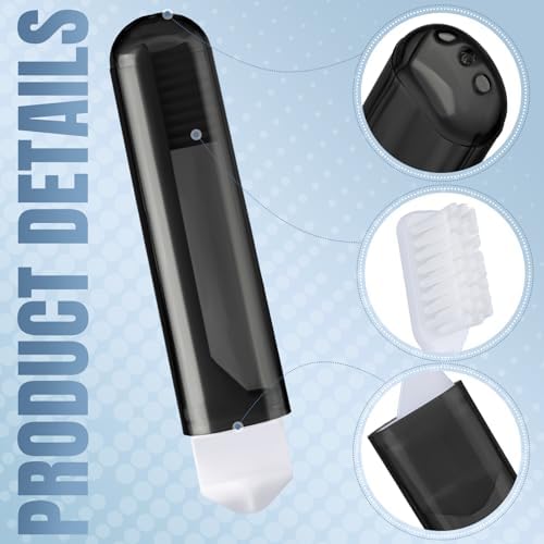 Patelai 4 Pcs Travel Toothbrush Mini Foldable with Case,Warm Color - Image 3
