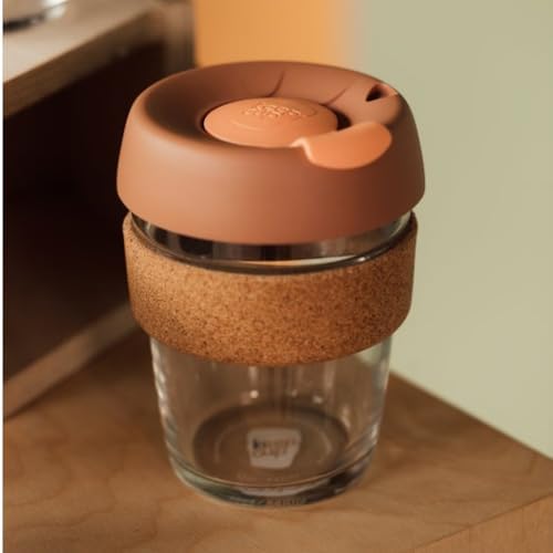KeepCup Brew Cork, Reusable Glass Tumbler with Natural Cork, Grande Coffee Cup 16oz / 454ml - Frappe - Image 6