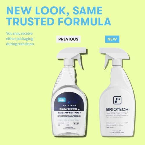 BRIOTECH Sanitizer Disinfectant, Hypochlorous Acid, Refill, 1 Gal - Image 5