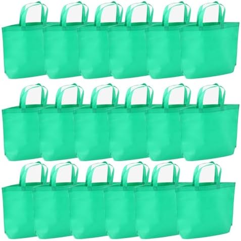 36-Pack Tote Bags Multipurpose Reusable Grocery Bag (Green Colors 36 Pack) by Unknown