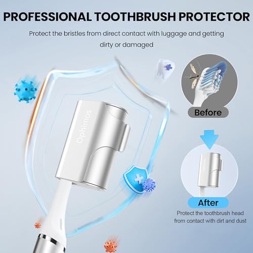 Aluminum Toothbrush Cover Caps for Family, Travel Toothbrush Covers - Image 2