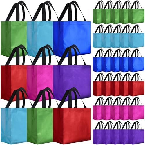Eccliy 80 Pcs Reusable Gift Bags, Large, Multicolor by Eccliy