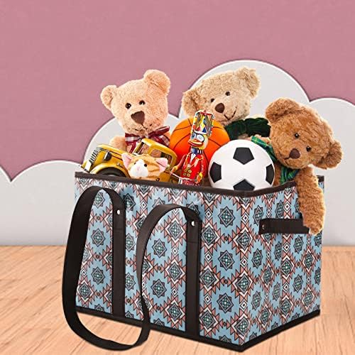 Foraineam Reusable Grocery Bags Set Durable Heavy Duty Tote Bag Collapsible Grocery Shopping Box Bag with Reinforced Bottom - Image 2