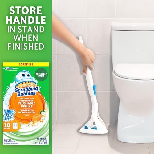 Scrubbing Bubbles Fresh Brush Flushable Cleaner Refills, 10 Count, (1-Pack) - Image 6