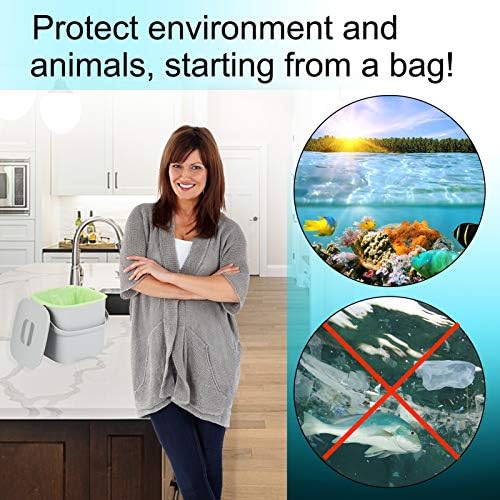 Trash bags 2.6 gallon Biodegradable: Aievrgad Garbage bags for tall kitchen trash can liner, 120 count,Unscented, Heavy Duty, Thickened, for food/kitchen waste or Graden,green 10L - Image 6