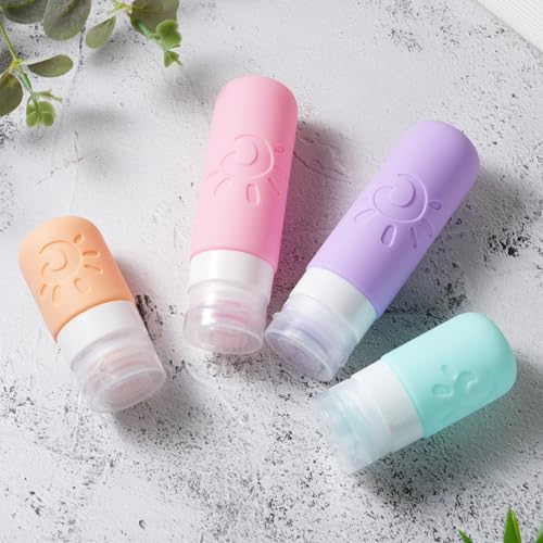 Zafit 18 Pack travel Bottles for Toiletries, TSA Approved Silicone Travel Containers Leak Proof Refillable Travel Accessories for Shampoo Conditioner Lotion Body Wash(Multicolored C) - Image 4