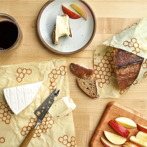 Bee's Wrap Beeswax Food Wraps, 3 Pack Assorted - Honeycomb - Image 5