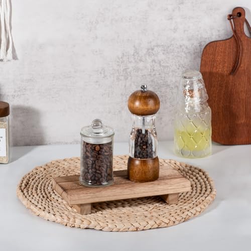 Bathroom Tray Farmhouse Decor Kitchen Soap Holder, 8.7"*3.6" Brown - Image 2