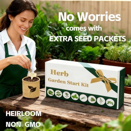 Indoor Herb Garden Start Kit - Unique Gifts for Women, Mothers Day Gifts, Easy House Plant- Birthday for Women,House Warming Gift New Home- Fresh Herb Garden DIY Crafts for Adults - Image 6
