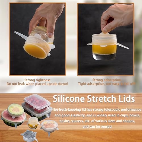 Silicone Stretch Lids, 6 Pcs, 8.07in - Image 6