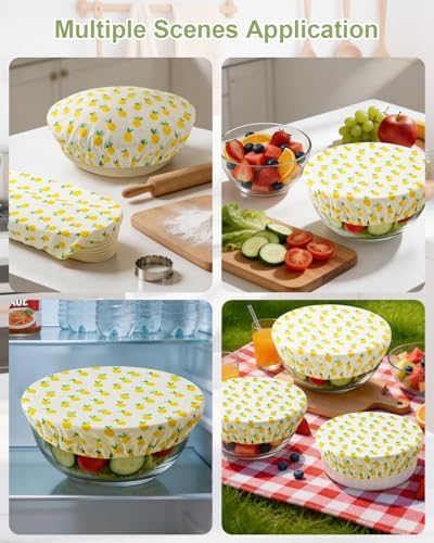 3 Pcs 12 Inch Sourdough Bread Cover, Reusable, Elastic Rim Washable - Image 7