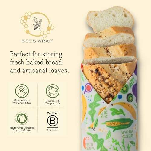 Bee's Wrap Beeswax Bread Wrap - Garden Party - Image 3