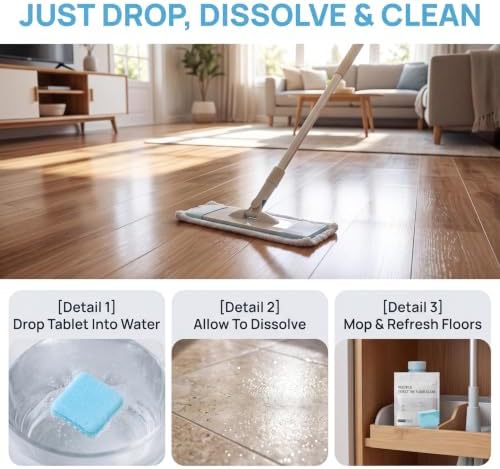 Multi-Surface Floor Cleaning Tablets, 300 Count Dissolvable Cleaning Tabs for Hardwood, Tile, Laminate & More - Image 3