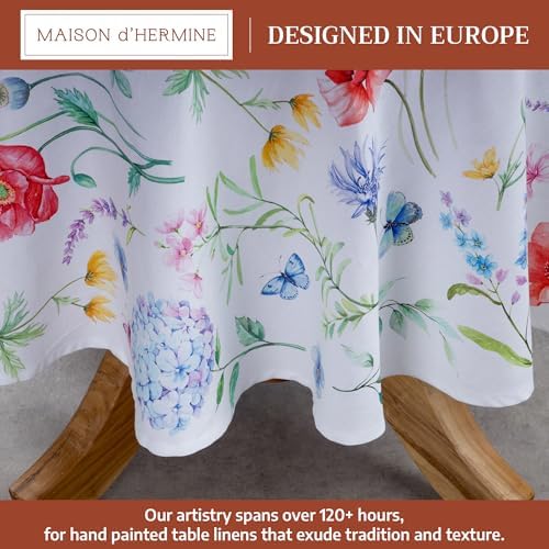 Maison d' Hermine Table Cloth Round Table Reusable 100% Cotton 69" Diameter - Image 2