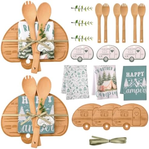 Geelin 21 Pcs Camping Gift Set, Camping Cutting Board Towels by Geelin