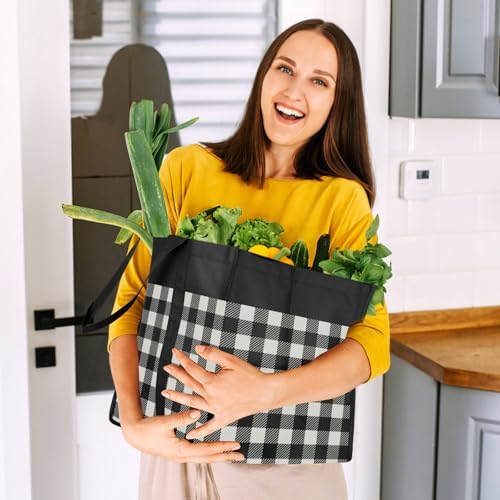 Reusable Grocery Shopping Bags 10 Pack Large Foldable Tote Bags Bulk - Image 2