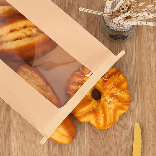 Moretoes 20pcs Bread Bags for Homemade Bread with Tab, 13.7x8.3x3.5In - Image 6