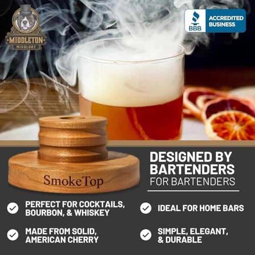 SmokeTop® Cocktail Smoker Kit for Food & Drinks with Sample of Wood Chips - Image 6