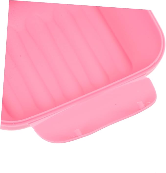 DOITOOL Portable Soap Dish Container Large Pink with Lock Leakproof PP Plastic Travel Soap Case for Camping Hiking Bathroom Organizer
